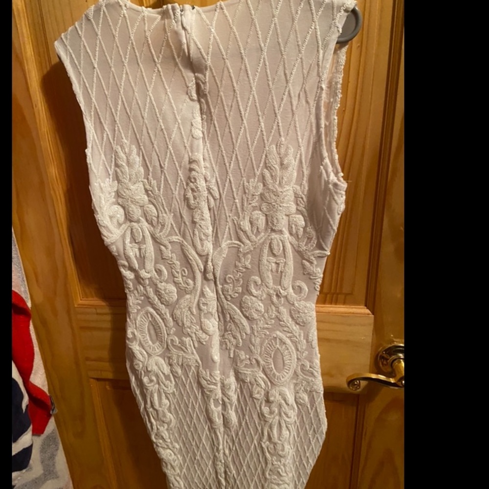 Custom Made M/L/ White Sequence/ Sheer/ Condition… - image 3